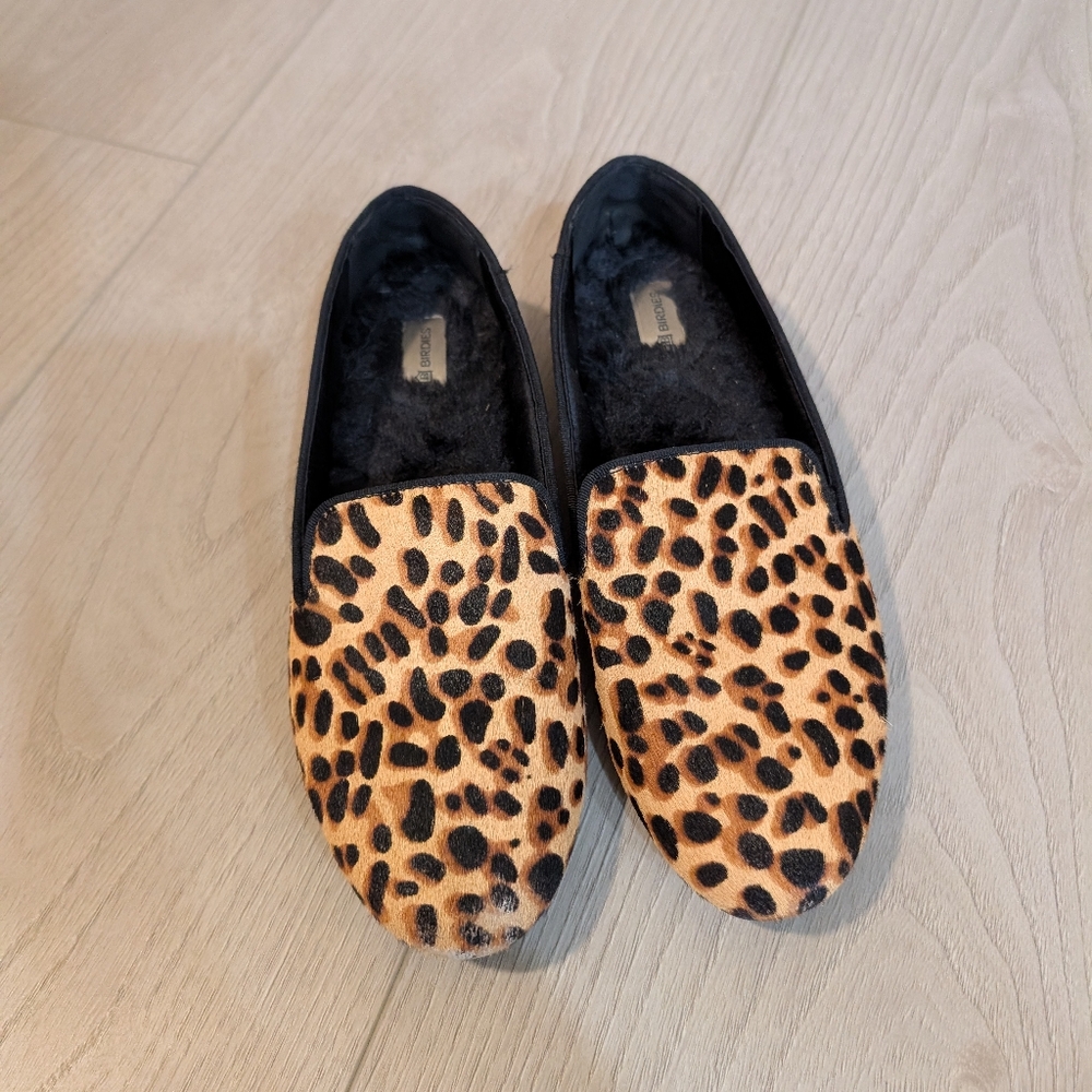 Birdies Leopard Print Slip-On Shoes